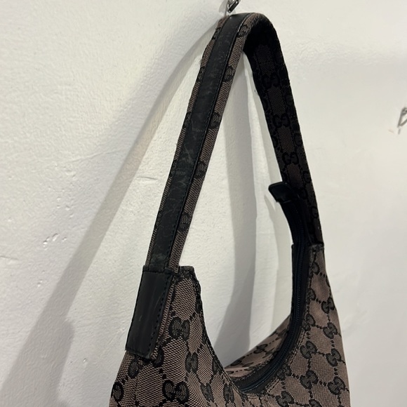 Vintage Gucci Monogram Bag Brown - Picture 3 of 10